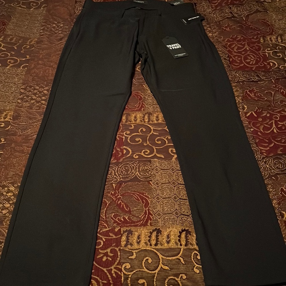 Liverpool Men's Black Travel Pants